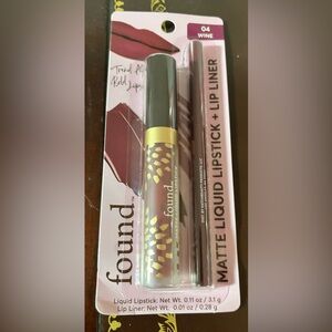 Found Matte Liquid Lipstick + Lip Liner Set